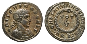 Crispus, as Caesar BI Nummus.
