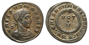 Crispus, as Caesar BI Nummus.
