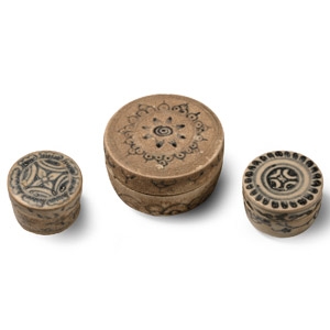 Hoi An Cargo Shipwreck Glazed Blue and White Lidded Box Collection