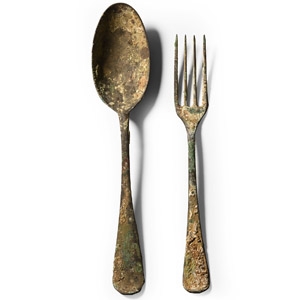 Nuestra Senora de la Luz Shipwreck Fork and Spoon Set