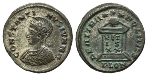 Constantine II, as Caesar, BI Nummus.