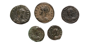 Group of Five [5] Roman Imperial AE Coins.