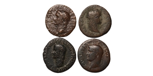 Group of Four [4] Roman Imperial AE Coins.