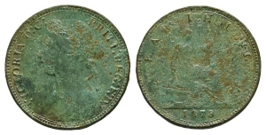 Great Britain. Hanover, Victoria CU Farthing.