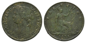 Great Britain. Hanover, Victoria CU Farthing.