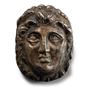 Roman Silver Applique Mask