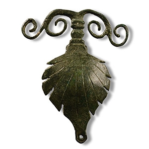 Roman Bronze Military Mount From a Pompeii Gladius Scabbard
