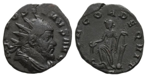 Aureolus, Romano-Gallic Usurper, BI Antoninianus.