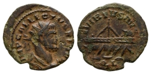 Allectus, Romano-British Emperor, BI Quinarius.