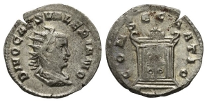 Divus Valerian II AR Antoninianus.