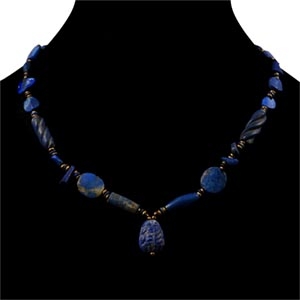 Lapis Lazuli Bead Necklace String