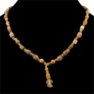 Roman Stone and Glass Bead Necklace String