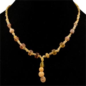 Roman Stone and Glass Bead Necklace String