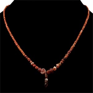 Western Asiatic Glass and Stone Bead Necklace String