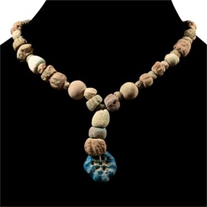 Western Asiatic Faience Bead Necklace String