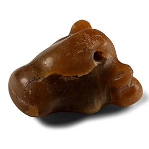 Western Asiatic Agate Bulls Head Pendant