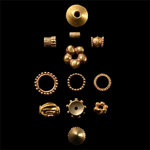 Western Asiatic Mixed Gold Bead Collection
