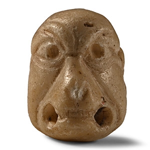 Mesopotamian Alabaster Amulet of Humbaba