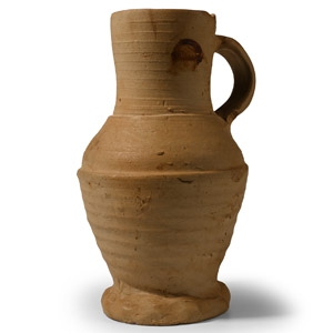 Tudor Terracotta Thumb Base Jug