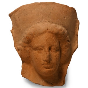 Greek Terracotta Protome Mask