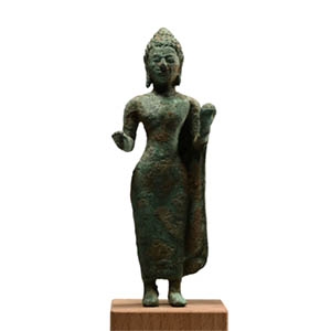 South East Asian Bronze Statuette of a Goddess