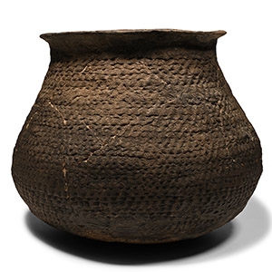 Large Pre Columbian Puebloan Anasazi Black Ware Ancestral Bowl