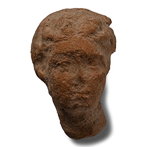 Greek Terracotta Votive Head