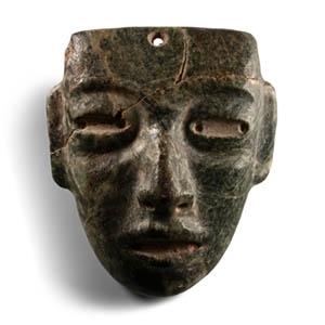 Mesoamerican Teotihuacan Jadeite Mask