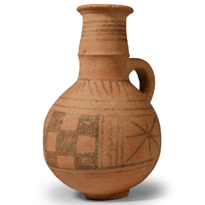 Phoenician Painted Terracotta Wine Jug