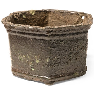Byzantine Hexagonal Bronze Censer Base
