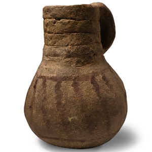 Pre-Columbian Anasazi Painted Ceramic Handled Jug