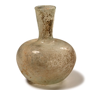 Roman Glass Bottle with Tapering Neck