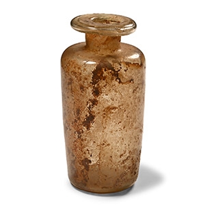 Roman Glass Bottle with Short Neck