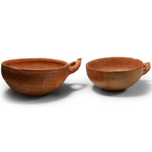 Western Asiatic Handled Terracotta Bowl Group