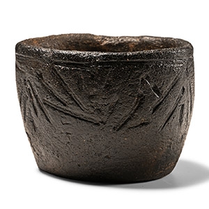 Stone Age Corded Ware Decorated Ceramic Vessel