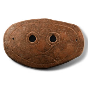 South East Asian Ceramic Funerary Mask