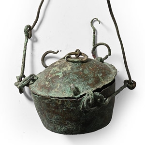 Roman Bronze Hanging Incense Burner