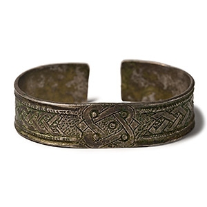 Viking Decorated Silver Bracelet