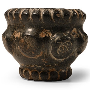 Western Asiatic Polished Steatite Offering Bowl