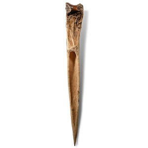 Large Medieval Bone Weaving Slay