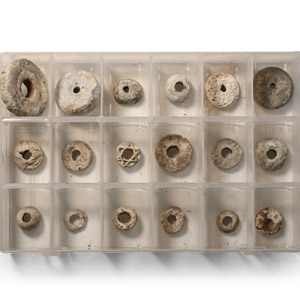 Medieval Lead Spindle Whorl Collection