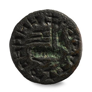 Medieval Bronze Seal Matrix with Lamb of God