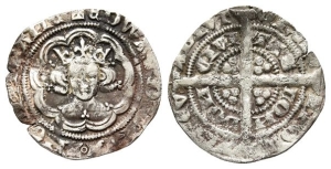England. Plantagenet, Edward III AR Halfgroat.