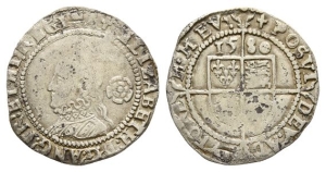England. Tudor, Elizabeth I AR Threepence.