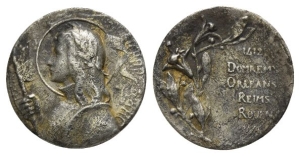 Joan of Arc AR Vintage Medal.
