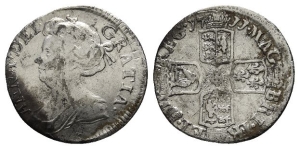 Great Britain. Stuart, Anne AR Sixpence.