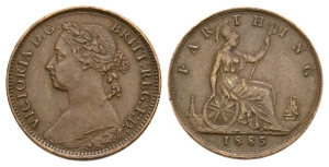 Great Britain. Hanover, Victoria AE Farthing.