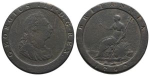 Great Britain. Hanover, George III CU Penny.