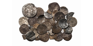  Group of Thirty-Four [34] English Medieval AR Coins.