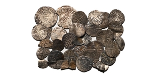 Group of Thirty-Four [34] English Medieval AR Coins.